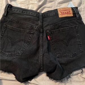 Levi's Black Denim Women's Shorts